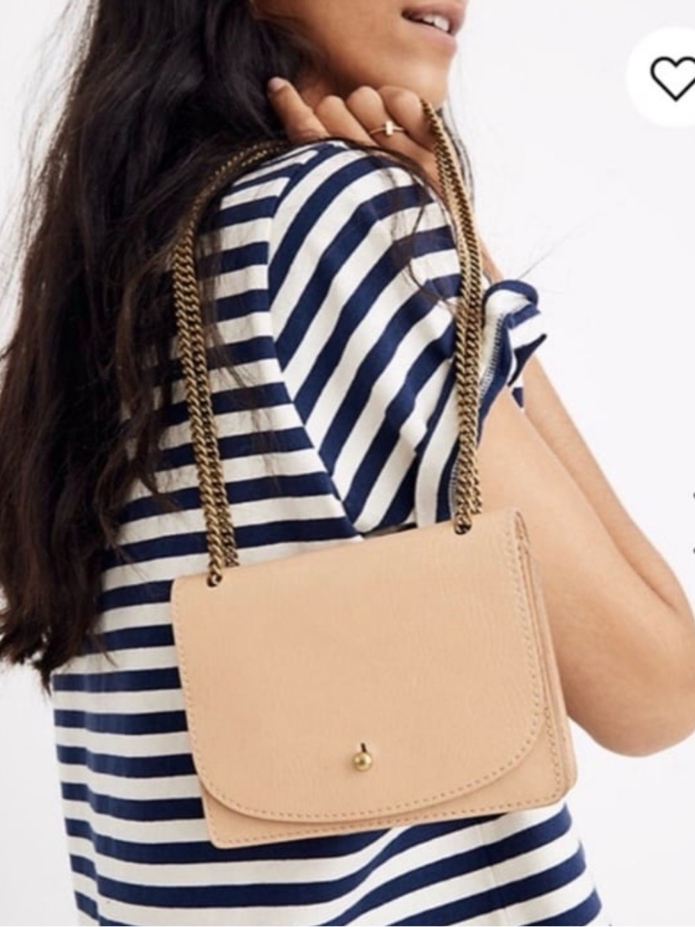 Madewell Classic Chain Strap Crossbody Bag - Beige